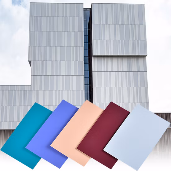 Aluminum Composite Panels (1220X2440X4mm) 0, 21 mm for Wall Cladding in Buildings Wholesale Prices Brushed Aluminum Composite Panel