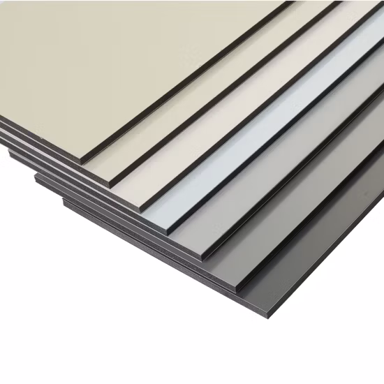 Aluminum Composite Panels (1220X2440X4mm) 0, 21 mm for Wall Cladding in Buildings Wholesale Prices Brushed Aluminum Composite Panel