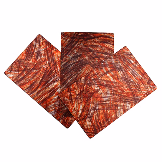 Feuerfeste Tapete, Aluminium-Baumaterialien, gebürstete Aluminium-Verbundplatte