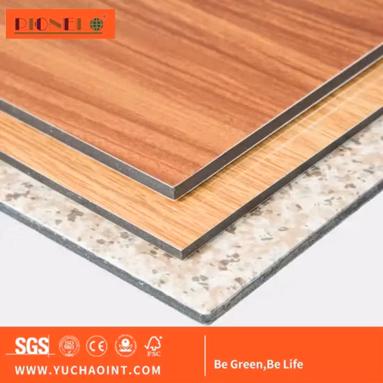 20 Jahre Hersteller 3 mm 4 mm 5 mm PVDF ACP glänzendes Baumaterial ACP-Platte Aluminium-Verbundplatte